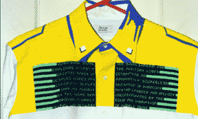 front of buggles shirt