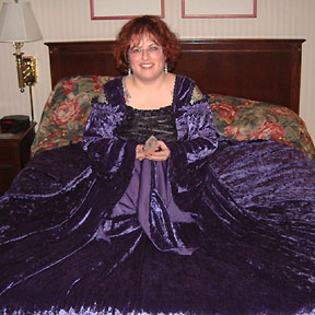 Purple Velvet Dress